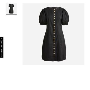 Button-front mini dress